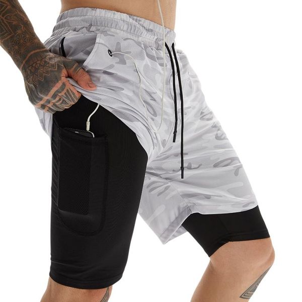 gym clothing style men's personality trend quick-drying leisure fitness sports shorts double layer anti-glare function five-point pants, White;black
gym clothing style men's personality trend quick-drying leisure fitness sports shorts double layer anti-glare function five-point pants, White;black