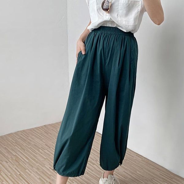 women's pants & capris pocket elastic waist cargo summer solid high waisted loose women trousers fashion casual thin ladies long pant, Black;white
women's pants & capris pocket elastic waist cargo summer solid high waisted loose women trousers fashion casual thin ladies long pant, Black;white
