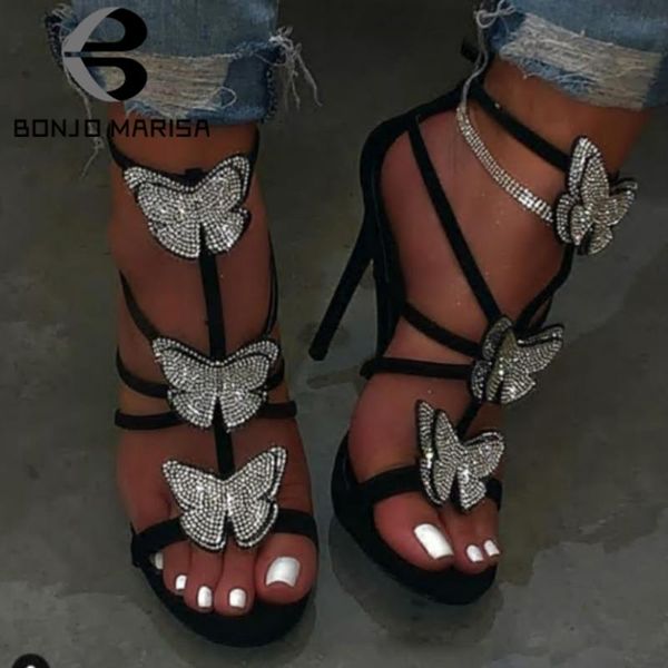 sandals bonjomarisa ins 2021 ladies fashion crystal butterfly cool peep toe party women super high thin heel shoes woman, Black
sandals bonjomarisa ins 2021 ladies fashion crystal butterfly cool peep toe party women super high thin heel shoes woman, Black