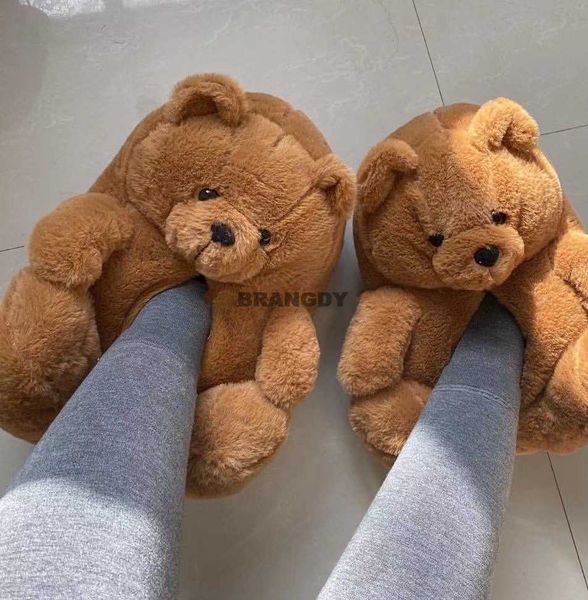 women teddy bear plush slippers disposible house slipper for guest winter warm furry faux fur slides woman furry flip flop shoes y0902, Black
women teddy bear plush slippers disposible house slipper for guest winter warm furry faux fur slides woman furry flip flop shoes y0902, Black