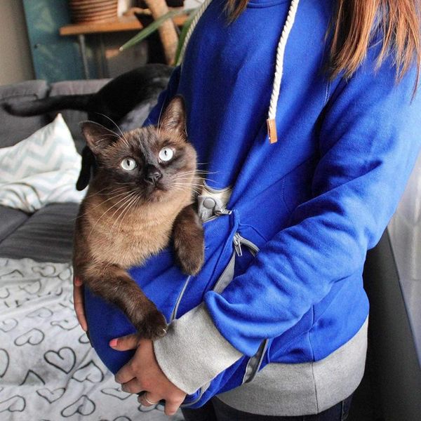 women's hoodies & sweatshirts solid pet hooded pullover cat dog holder carrier coat large pouch carriers sweatshirt autumn winter, Black
women's hoodies & sweatshirts solid pet hooded pullover cat dog holder carrier coat large pouch carriers sweatshirt autumn winter, Black