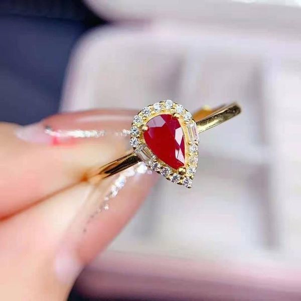 cluster rings natural ruby s925 sterling silver water drop gemstone ring fine fashion charming wedding jewelry for women meibapjfs, Golden;silver
cluster rings natural ruby s925 sterling silver water drop gemstone ring fine fashion charming wedding jewelry for women meibapjfs, Golden;silver