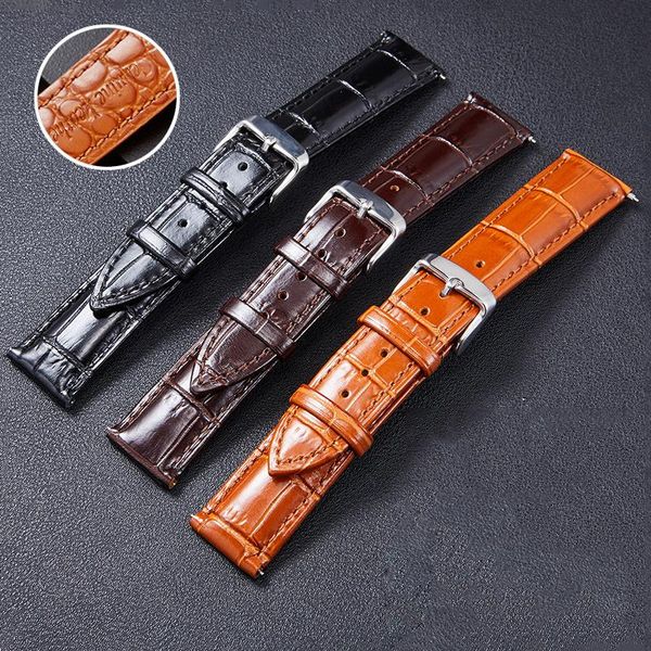 watch bands solid leather wristband 18mm 19mm 20mm 21mm 22mm silver stainless steel clasp woman man universal replacement strap, Black;brown
watch bands solid leather wristband 18mm 19mm 20mm 21mm 22mm silver stainless steel clasp woman man universal replacement strap, Black;brown