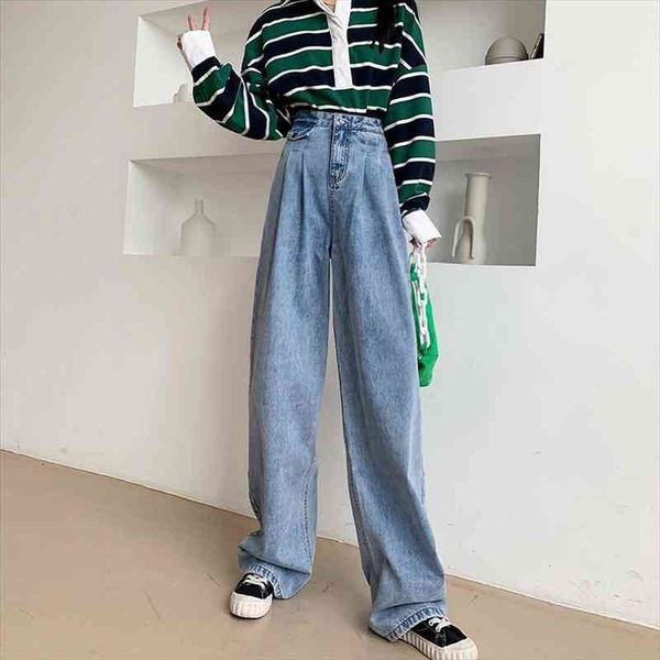 high waisted wide leg women jeans drape summer thin spring autumn loose straight solid color mopping pants 6580, Blue
high waisted wide leg women jeans drape summer thin spring autumn loose straight solid color mopping pants 6580, Blue