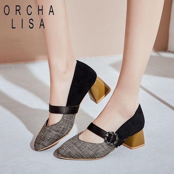 dress shoes orcha lisa women mary janes pumps block high heels pointed toe buckle leopard party footwear stiletto zapatos, Black
dress shoes orcha lisa women mary janes pumps block high heels pointed toe buckle leopard party footwear stiletto zapatos, Black