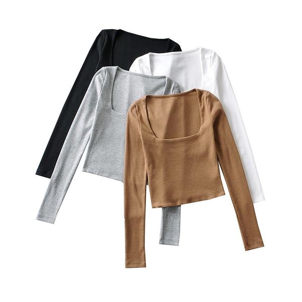 summer long sleeve crop women vintage clothes shirt square neck cute korean fashion casual t punk women's t-shirt, White
summer long sleeve crop women vintage clothes shirt square neck cute korean fashion casual t punk women's t-shirt, White