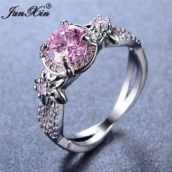cute female pink round flower ring fashion white gold filled jewelry promise engagement rings for women wedding, Slivery;golden
cute female pink round flower ring fashion white gold filled jewelry promise engagement rings for women wedding, Slivery;golden