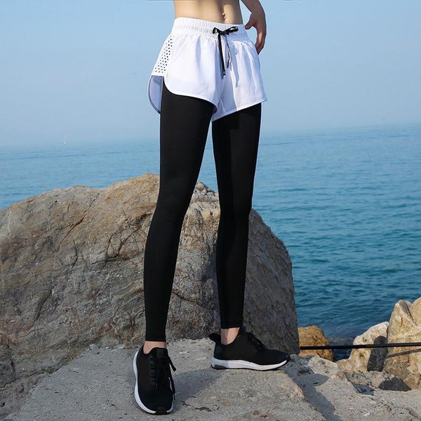 running pants yoga slim athletic trouser fake 2 pcs high waist gym leggings for women sec88, Black;blue
running pants yoga slim athletic trouser fake 2 pcs high waist gym leggings for women sec88, Black;blue