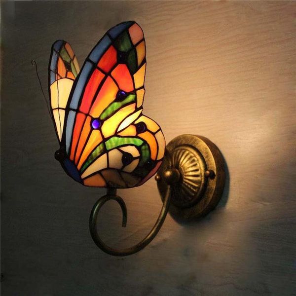 wall lamp tiffany butterfly stained glass shade sconces lights fixtures led e26 e27 bedside luminaria mirror light
wall lamp tiffany butterfly stained glass shade sconces lights fixtures led e26 e27 bedside luminaria mirror light