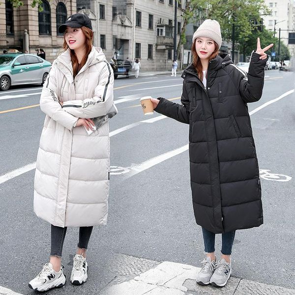 women's down & parkas long cotton clothes women 2021 winter women's korean fashion thickened warm coat, Black
women's down & parkas long cotton clothes women 2021 winter women's korean fashion thickened warm coat, Black