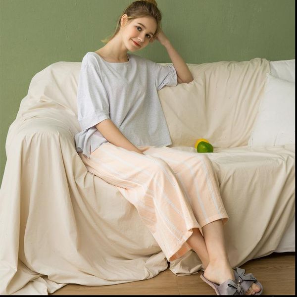 spring and summer silk womens sleepwears cotton suit short sleeved shorts trousers pure yarn dyed pajamas home service, Black;red
spring and summer silk womens sleepwears cotton suit short sleeved shorts trousers pure yarn dyed pajamas home service, Black;red