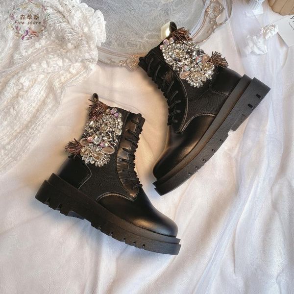 boots women's british style autumn and winter 2021 fashion korean version of rhinestone elastic short, Black
boots women's british style autumn and winter 2021 fashion korean version of rhinestone elastic short, Black