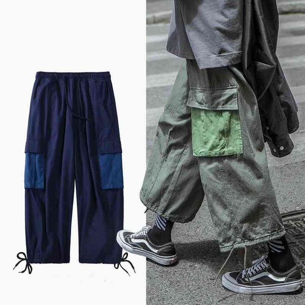 men's pants big pocket cargo mens trousers leisure loose harem male streetwear elasticated waist hip hop sweatpants 7atr, Black
men's pants big pocket cargo mens trousers leisure loose harem male streetwear elasticated waist hip hop sweatpants 7atr, Black