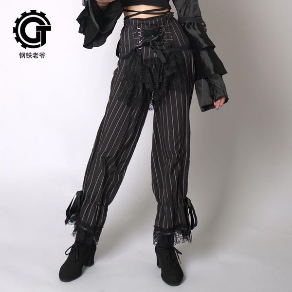 women's pants & capris vintage gothic womens lace patchwork straps strips casual trousers party dress, Black;white
women's pants & capris vintage gothic womens lace patchwork straps strips casual trousers party dress, Black;white