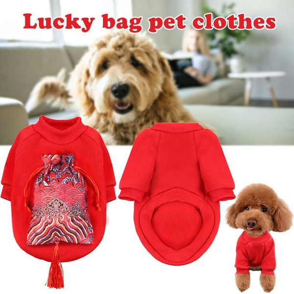 chinese year style pet's cloth red pullover with lucky bag sweater for cat and dog ye- apparel
chinese year style pet's cloth red pullover with lucky bag sweater for cat and dog ye- apparel