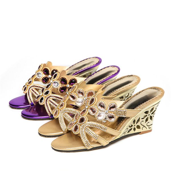 2021 New Women Shoes Summer Slides Party Wedges High Heels Shoes Woman Rhinestone Slippers Butterfly Outdoor Slippers D0054, Rhinestones slippers
2021 New Women Shoes Summer Slides Party Wedges High Heels Shoes Woman Rhinestone Slippers Butterfly Outdoor Slippers D0054, Rhinestones slippers