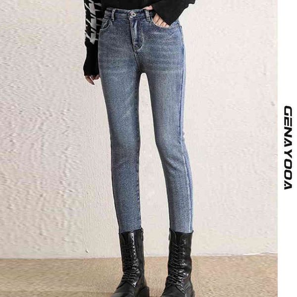 genayooa plus size high waist elastic fleece push up skinny woman oversize korean jeans demin pants winter warm 210417, Blue
genayooa plus size high waist elastic fleece push up skinny woman oversize korean jeans demin pants winter warm 210417, Blue