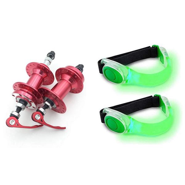 tools 1 pair 100/135mm mountain bike disc brake hub red with 2pcs led armband, armband reflective running gear
tools 1 pair 100/135mm mountain bike disc brake hub red with 2pcs led armband, armband reflective running gear