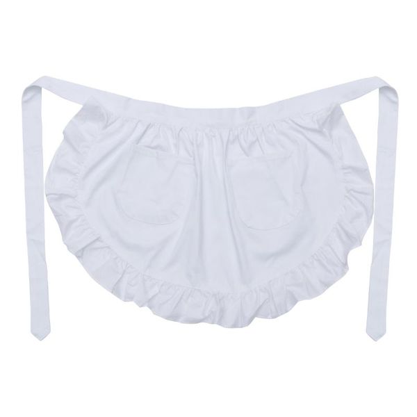 aprons 1pc european half apron domestic maid cotton flounce pure white length for girls ladies (white)
aprons 1pc european half apron domestic maid cotton flounce pure white length for girls ladies (white)