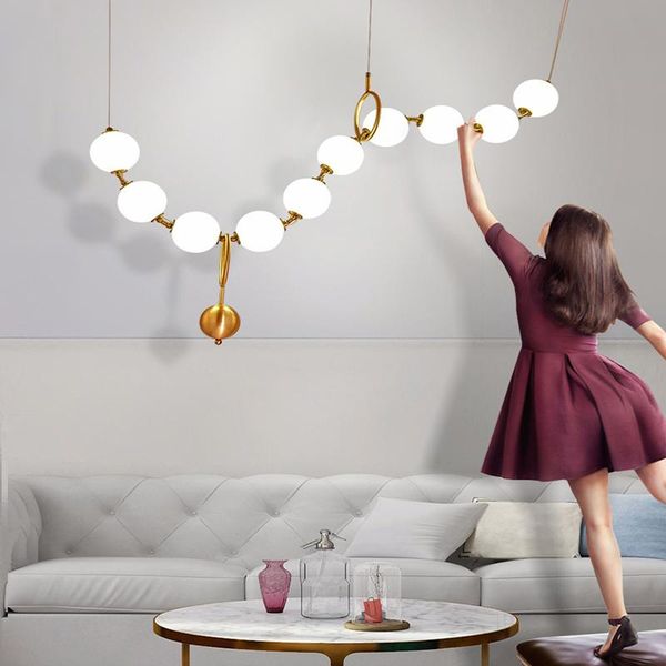 modern round necklaces led chandeliers glass ball creative hanging lights dining living bar clothing store decorate lamp
modern round necklaces led chandeliers glass ball creative hanging lights dining living bar clothing store decorate lamp