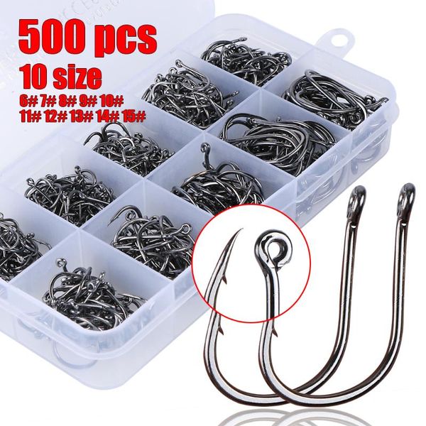 fishing hooks goture 500 pcs/box high carbon steel hook size 3-12# or 6-15# carp fishhook accessories
fishing hooks goture 500 pcs/box high carbon steel hook size 3-12# or 6-15# carp fishhook accessories