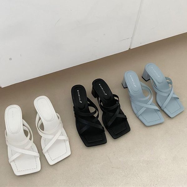 slippers 2021 fashion women white cross weave design open toe comfortable medium heels slides summer ladies prom party sandals, Black
slippers 2021 fashion women white cross weave design open toe comfortable medium heels slides summer ladies prom party sandals, Black