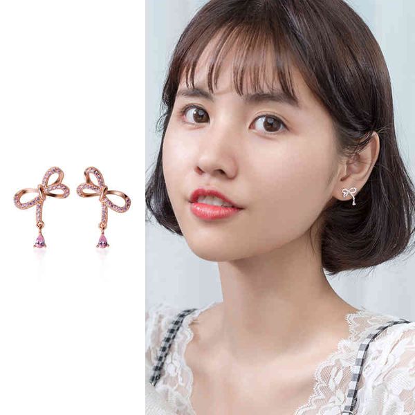 mocanie 925 sterling silver pink crystal exquisite lovely bowknot water drop shape stud earring for women fine jewelry, Golden;silver
mocanie 925 sterling silver pink crystal exquisite lovely bowknot water drop shape stud earring for women fine jewelry, Golden;silver