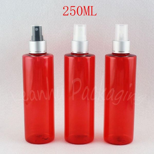 storage bottles & jars 250ml red flat shoulder plastic bottle with silver spray pump , 250cc makeup sub-bottling toner / water packaging
storage bottles & jars 250ml red flat shoulder plastic bottle with silver spray pump , 250cc makeup sub-bottling toner / water packaging