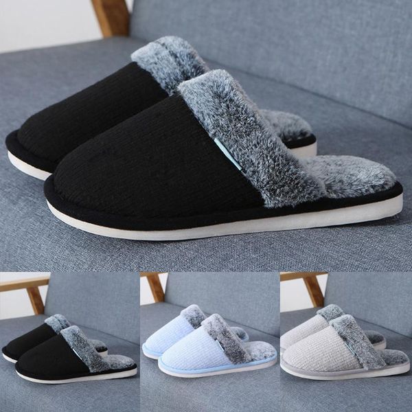 slippers cover round toe men's cotton autumn winter thick-sole flats warm home non-slip flat shoes chaussure homme, Black
slippers cover round toe men's cotton autumn winter thick-sole flats warm home non-slip flat shoes chaussure homme, Black