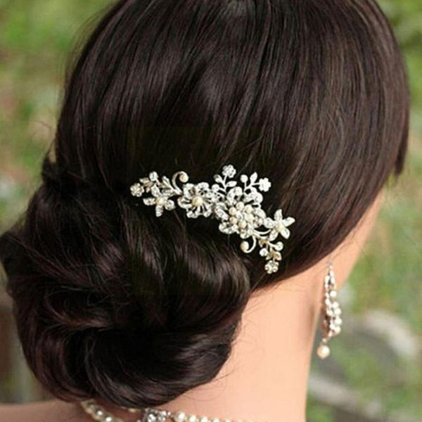 hair clips & barrettes elegant wedding combs for bride crystal rhinestones bridal jewelry pearls women headpiece accessories hairpins we a6g, Golden;silver
hair clips & barrettes elegant wedding combs for bride crystal rhinestones bridal jewelry pearls women headpiece accessories hairpins we a6g, Golden;silver
