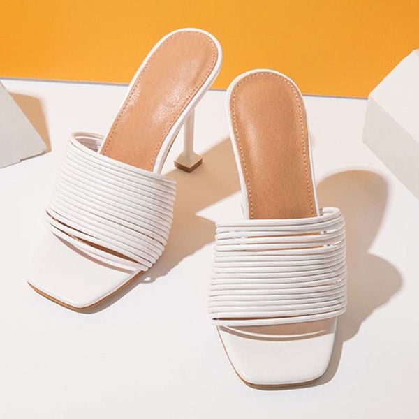 sandals square toe women slippers stiletto high heels white shoes summer slide beach footwear roman size 35-42 sj87, Black
sandals square toe women slippers stiletto high heels white shoes summer slide beach footwear roman size 35-42 sj87, Black