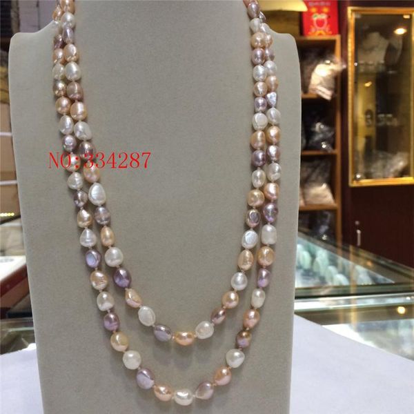 chains natural freshwater pearl 8-9mm barlow irregular white pink purple necklace 45"inche, Silver
chains natural freshwater pearl 8-9mm barlow irregular white pink purple necklace 45"inche, Silver
