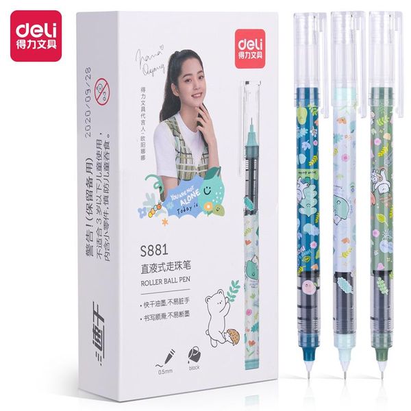 gel pens deli 12pc/pack pen set color cute cartoon roller ball 0.5mm black ink student office stationery supplies for writing
gel pens deli 12pc/pack pen set color cute cartoon roller ball 0.5mm black ink student office stationery supplies for writing