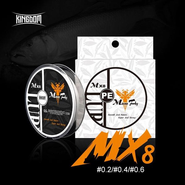 kingdom micro fishing line pe 4 strands braided 100m 0.2 0.4 0.6 smooth long casting trout tackle wire mini lure braid
kingdom micro fishing line pe 4 strands braided 100m 0.2 0.4 0.6 smooth long casting trout tackle wire mini lure braid