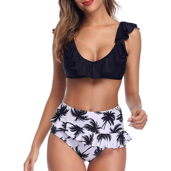 women's swimwear women vintage swimsuit two piece retro halter ruched high waist print bikini s special fabric female waist#girl, White;black
women's swimwear women vintage swimsuit two piece retro halter ruched high waist print bikini s special fabric female waist#girl, White;black