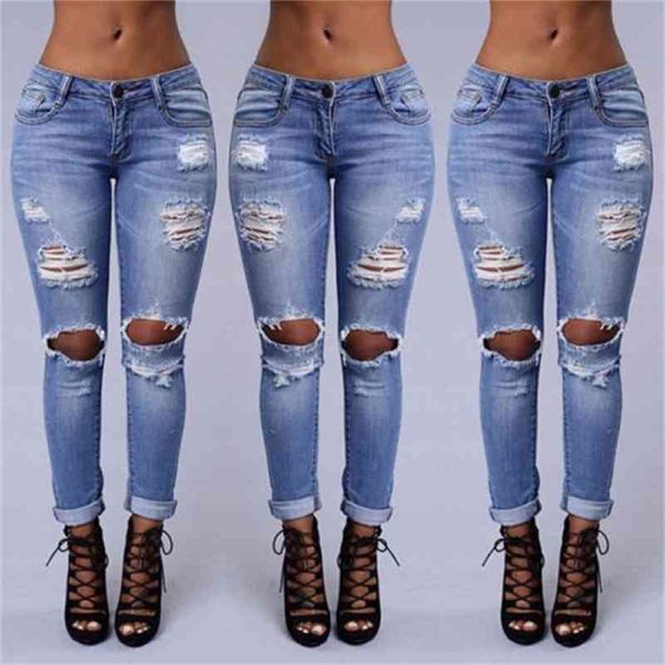 women's jeans hirigin fashion women denim skinny ripped hole stretch slim pencil cool streetwear f8a1, Blue
women's jeans hirigin fashion women denim skinny ripped hole stretch slim pencil cool streetwear f8a1, Blue