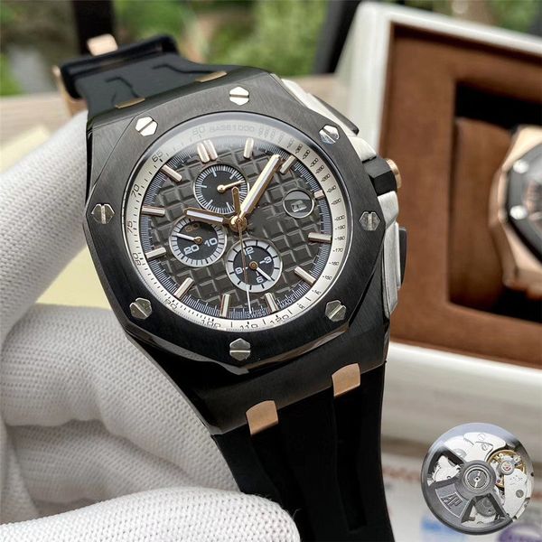 classic fashion men's automatic mechanical watch rubber belt diameter 44mm gold black luxury dial sapphire men watch, Slivery;brown
classic fashion men's automatic mechanical watch rubber belt diameter 44mm gold black luxury dial sapphire men watch, Slivery;brown