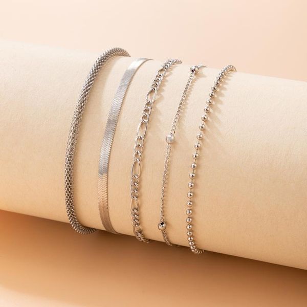 anklets 5pcs/set bohemian layered for women charms silver color round beaded foot chains female party jewelry 19066, Red;blue
anklets 5pcs/set bohemian layered for women charms silver color round beaded foot chains female party jewelry 19066, Red;blue