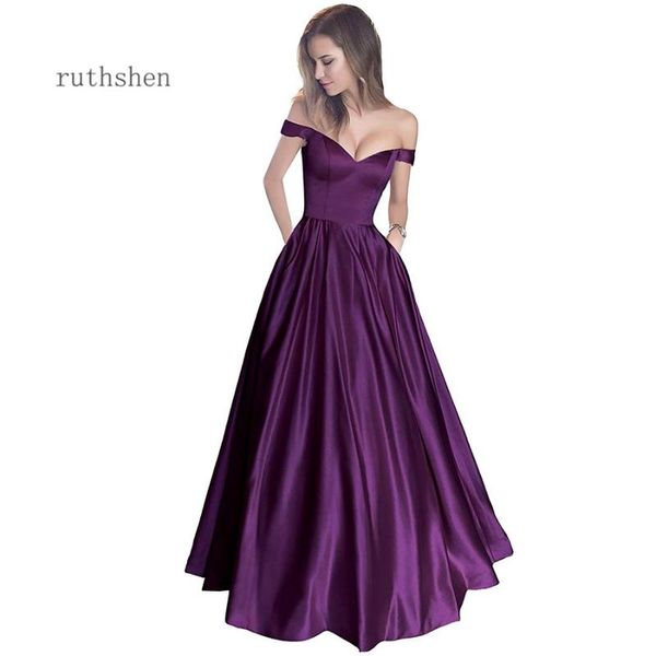 party dresses prom off-the-shoulder beaded satin evening dress with pocket, White;black
party dresses prom off-the-shoulder beaded satin evening dress with pocket, White;black