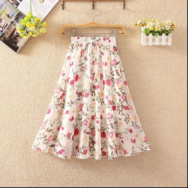 summer womens skirts vintage women casual chiffon print beach boho female elegant saia elastic high waist pleated skirt, Black
summer womens skirts vintage women casual chiffon print beach boho female elegant saia elastic high waist pleated skirt, Black