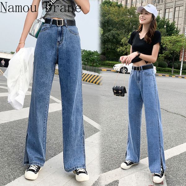 women's jeans 4xl size brim pants 2021 will see division wide straight line loose thin waist high draped, Blue
women's jeans 4xl size brim pants 2021 will see division wide straight line loose thin waist high draped, Blue