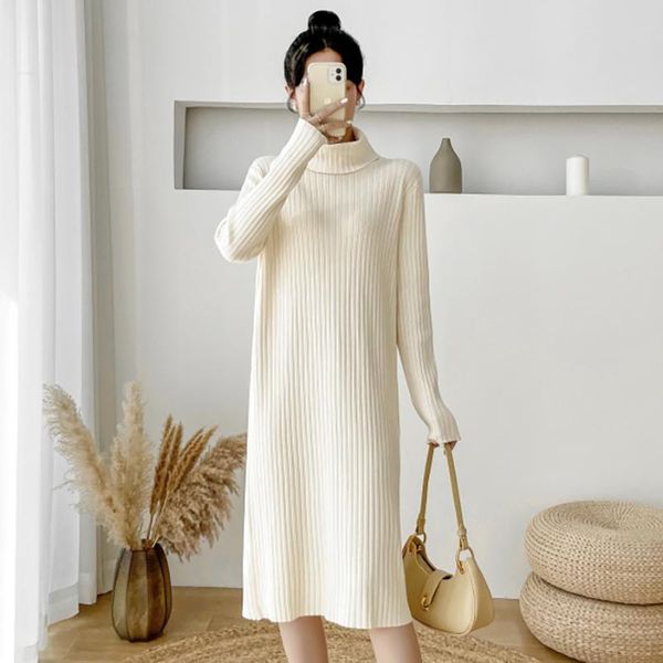 casual dresses 2021 autumn and winter long sweater knit women loose bottoming female turtleneck dress vestidos, Black;gray
casual dresses 2021 autumn and winter long sweater knit women loose bottoming female turtleneck dress vestidos, Black;gray