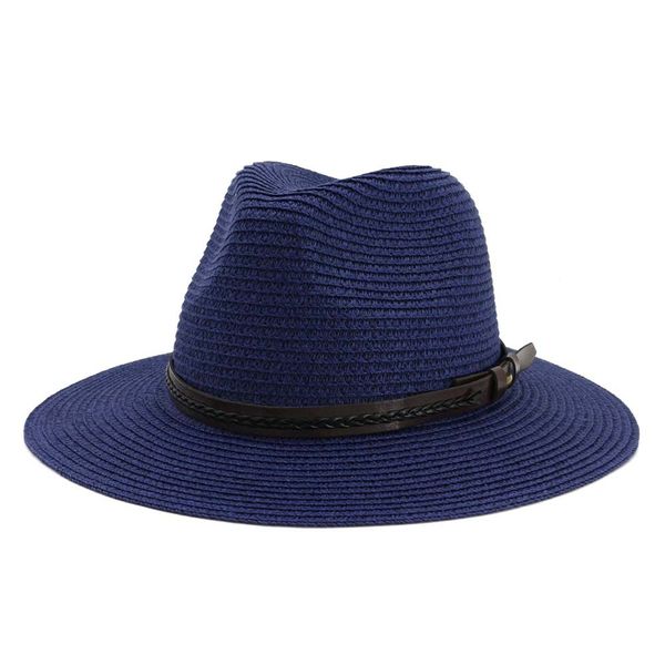 spring and summer ladies british jazz hat outdoor big brim sun straw beach cmdjs167, Blue;gray
spring and summer ladies british jazz hat outdoor big brim sun straw beach cmdjs167, Blue;gray