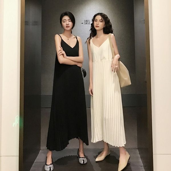 werueruyu women's fashion modal full slip dress spaghetti strap vest long under dress ladies casual dresses 210608, Black;gray
werueruyu women's fashion modal full slip dress spaghetti strap vest long under dress ladies casual dresses 210608, Black;gray