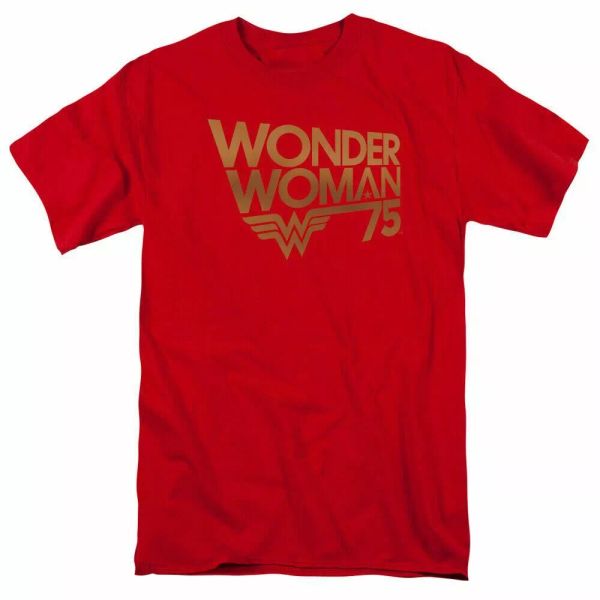 Wonder Woman 75th Anniversary Gold Logo T Shirt Mens Licensed DC Comics Tee Red, White;black
Wonder Woman 75th Anniversary Gold Logo T Shirt Mens Licensed DC Comics Tee Red, White;black
