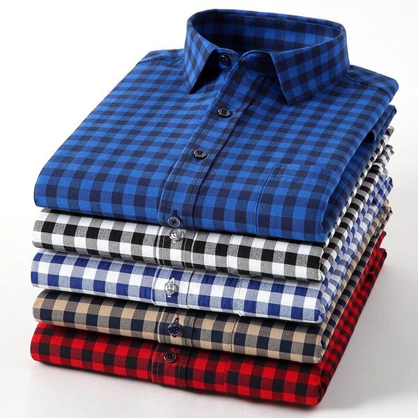men's casual shirts 2021 spring autumn plaid shirt men cotton male long sleeve man clothes large size 5xl, White;black
men's casual shirts 2021 spring autumn plaid shirt men cotton male long sleeve man clothes large size 5xl, White;black
