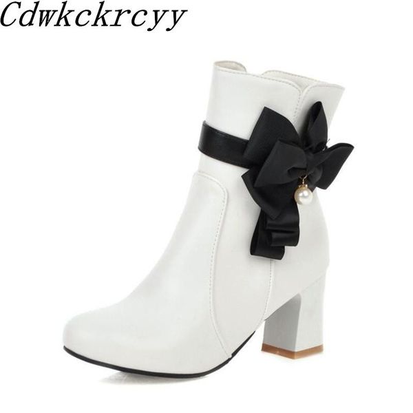 boots winter pattern fashion round head high-heeled short cashmere keep warm pink sweet bow coarse heel women, Black
boots winter pattern fashion round head high-heeled short cashmere keep warm pink sweet bow coarse heel women, Black