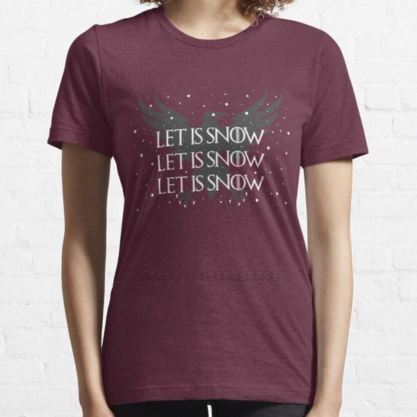 women's t-shirt let it snow tee t shirt round collar short sleeve t-shirts got nights watch crows before hoes thrones, White
women's t-shirt let it snow tee t shirt round collar short sleeve t-shirts got nights watch crows before hoes thrones, White