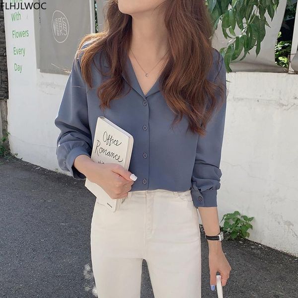 women's blouses & shirts white long sleeve single breasted button elegant office lady v neck work blouse women chic korea 7301
women's blouses & shirts white long sleeve single breasted button elegant office lady v neck work blouse women chic korea 7301