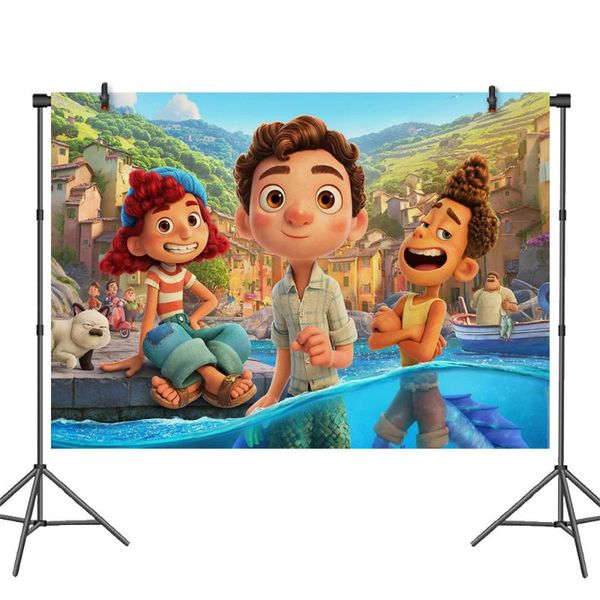 disposable dinnerware 127*70cm luca party birthday background cloth house decorations theme layout anime figure gift for child
disposable dinnerware 127*70cm luca party birthday background cloth house decorations theme layout anime figure gift for child